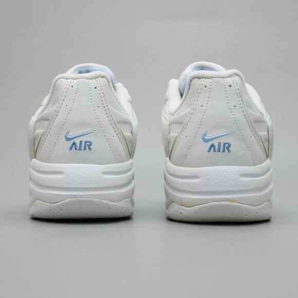 Nike Ladies 7 Air Monarch IV White Light Blue Running Tennis Gym Shoes Sneakers - Picture 3 of 12